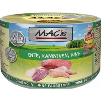 MACs Cat Ente, Kaninchen & Rind - 200g