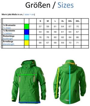 Owney Unisex Outdoor Jacke Marin - Größe M