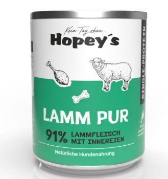 Hopeys Lamm pur Fleischdose - 800g