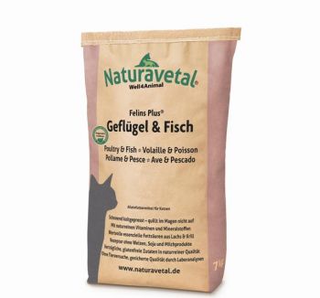 Naturavetal Felins Plus Geflügel & Fisch - 7kg