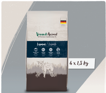 Venandi Animal Trockenfutter mit Lamm - 4x 1,5kg