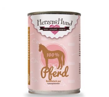 HerzensHund Pferd pur Reinfleisch - 12x 400g