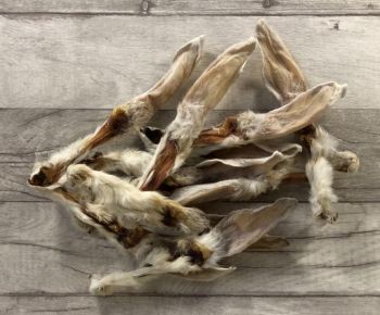 Kaninchen Ohren mit Fell - 250g