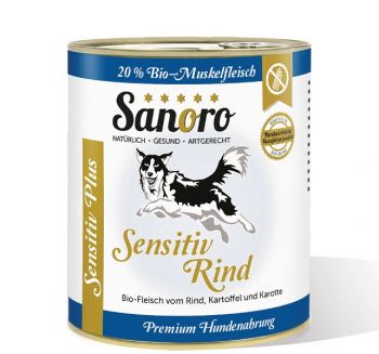Sanoro Rind Menü Sensitiv Plus mit Kartoffeln - 800g