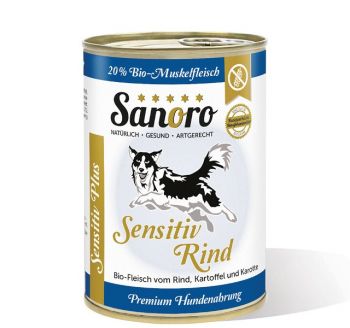 Sanoro Rind Menü Sensitiv Plus mit Kartoffeln - 400g