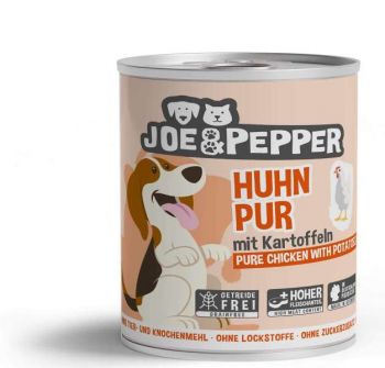 Joe & Pepper Dog Huhn pur mit Kartoffeln - 800g