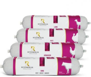 Ritzenberger Menü Box für Hunde - 12x Duo-Rolls 2x400g