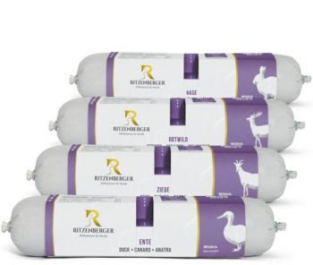 Ritzenberger Wildnis-Futterbox - 12x Duo-Rolls 2x400g