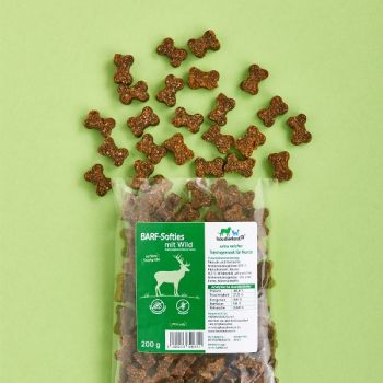 haustierkost.de BARF-Softies mit Wild - 200g