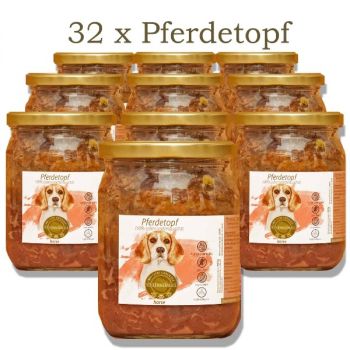 Schlemmermaul Hund Pferdetopf Menü - 32x 400g