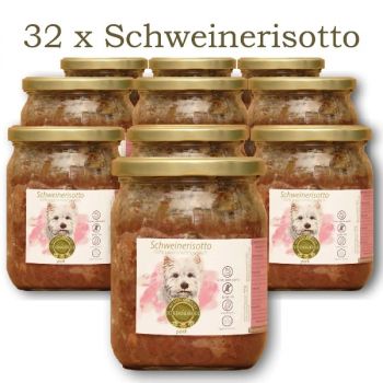Schlemmermaul Hund Schweine Risotto Menü - 32x 400g