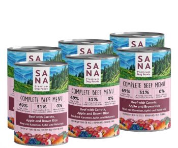 Sanadog Rind mit Karotten & Reis Menü - 800g