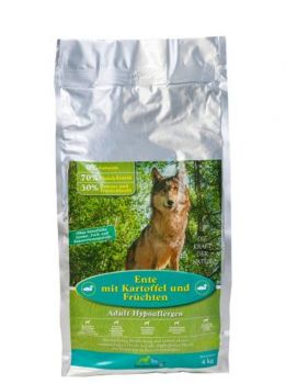 haustierkost.de Trockenfutter Ente mit Kartoffeln - 4kg