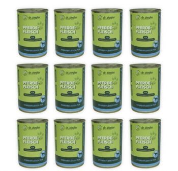 Dr. Zieglers Pferd pur Fleischdose - 12x 400g