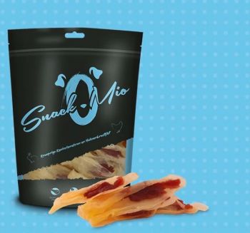 SnackOMio Kaninchen Ohren mit Hühnerbrust Filet - 70g