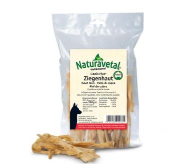 Naturavetal Canis Plus Ziege Hautstreifen - 200g
