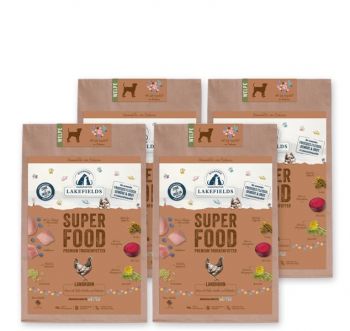 Lakefields Trockenfutter Huhn Superfood Welpe/Junior - 4x 2,5kg