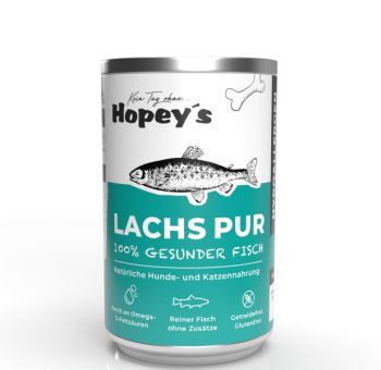 Hopeys Lachs pur Fleischdose - 400g