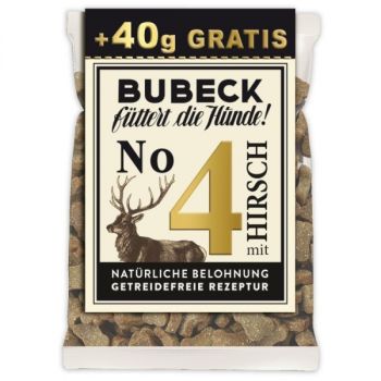 Bubeck Hundekuchen Keks No.4 Hirsch overfill - 210g + 40g