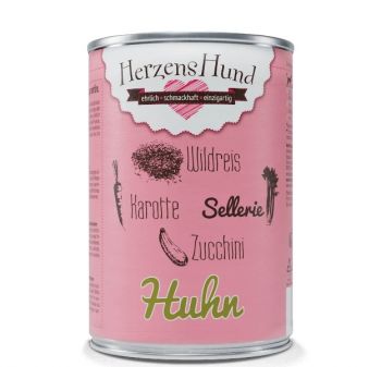 HerzensHund Huhn & Wildreis Menü - 400g