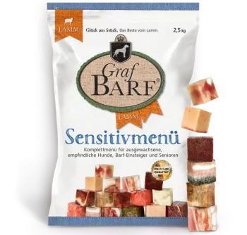 Graf Barf Lamm Sensitiv Vollwert Menü - 2,5kg