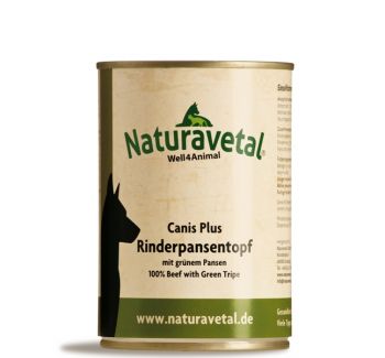 Naturavetal Canis Plus Rind Pansentopf MHD 2/26 - 400g