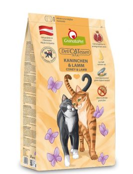 GranataPet Trockenfutter Katze Kaninchen & Lamm Probe - 50g