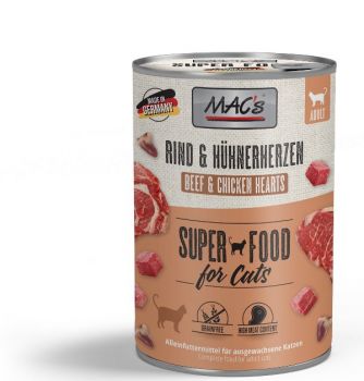 MACs Cat Rind & Hühnerherzen - 400g
