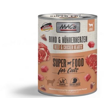 MACs Cat Rind & Hühnerherzen - 800g