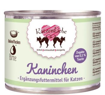 KatzenLiebe Kaninchen Menü - 200g