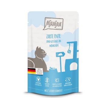 MjAMjAM Ente mit Geflügel & Möhrchen Quetschie - 125g