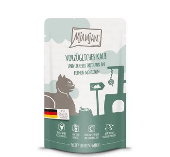 MjAMjAM Kalb & Truthahn Quetschie - 125g