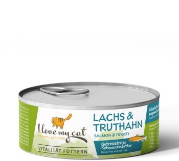 I love my cat Nassfutter Lachs & Truthahn - 100g