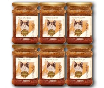 Schlemmermaul Katze Hühnerfrikassee Menü - 50x 200g