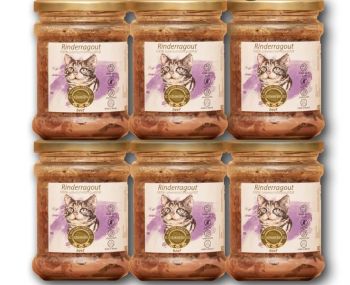 Schlemmermaul Katze Rinderragout Menü - 50x 200g