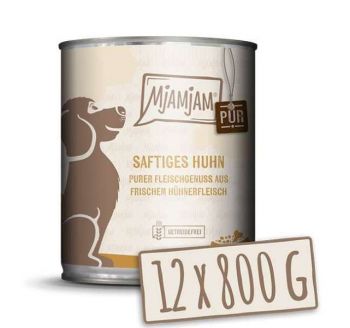 MjAMjAM Hund Huhn pur - 12x 800g