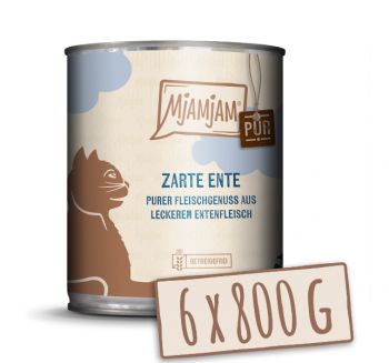 MjAMjAM Hund Ente pur - 6x 800g
