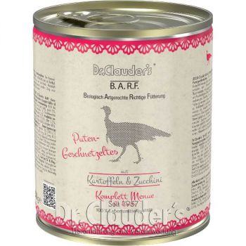 Dr.Clauder´s B.A.R.F. Putengeschnetzeltes Menü - 12x 800g