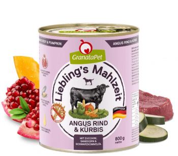 GranataPet Liebling's Mahlzeit Black Angus & Kürbis - 800g