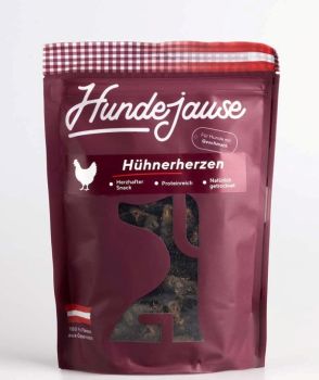 Hundejause Hühner-Herzen - 130g