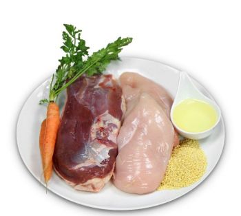 MjAMjAM Hund Huhn & Ente Menü - 12x 800g