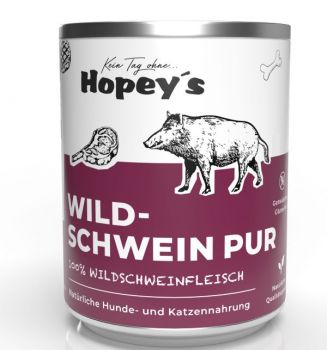Hopeys Wildschwein pur Fleischdose - 850g