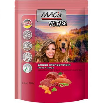 MACs Vetcare Snack Mono Pferd MHD 4/24 - 100g