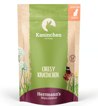 Herrmanns Katze Kaninchen Menü - 12x 100g