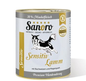 Sanoro Lamm Menü Sensitiv mit Karotten - 6x 800g