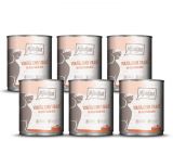 MjAMjAM Hund Strauß mit Apfel Menü - 6x 800g