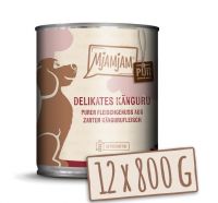 MjAMjAM Hund Känguru pur - 12x 800g