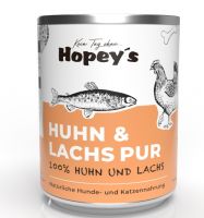 Hopeys Huhn & Lachs pur Fleischdose - 800g