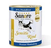 Sanoro Rind Menü Sensitiv mit Bio-Reis - 800g