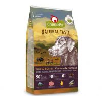 GranataPet Natural Taste Wild, Büffel, Rind & Geflügel - 12kg